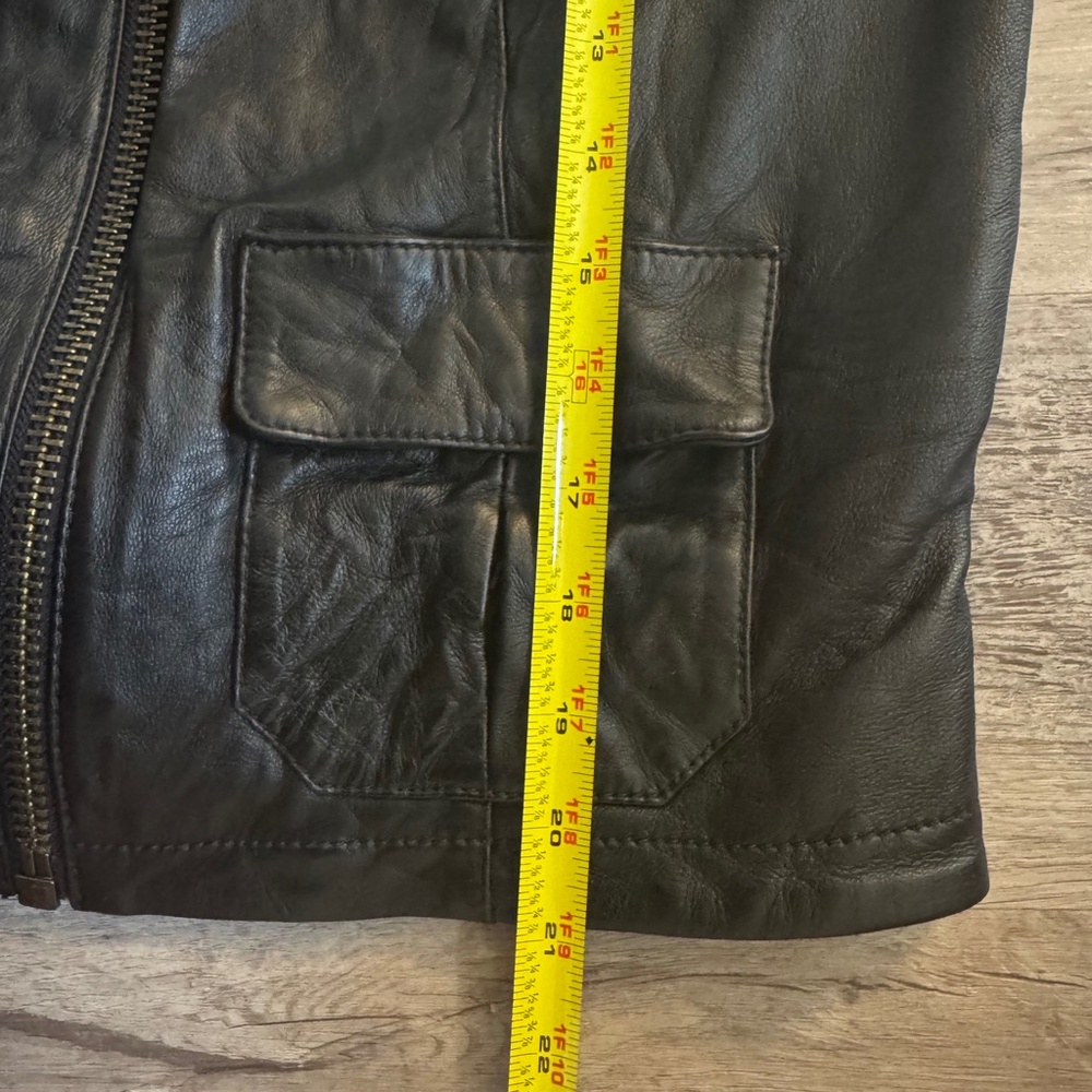 Superdry Women’s Black Leather Jacket – Size 8 – 100% Leather - Picture 8 of 10